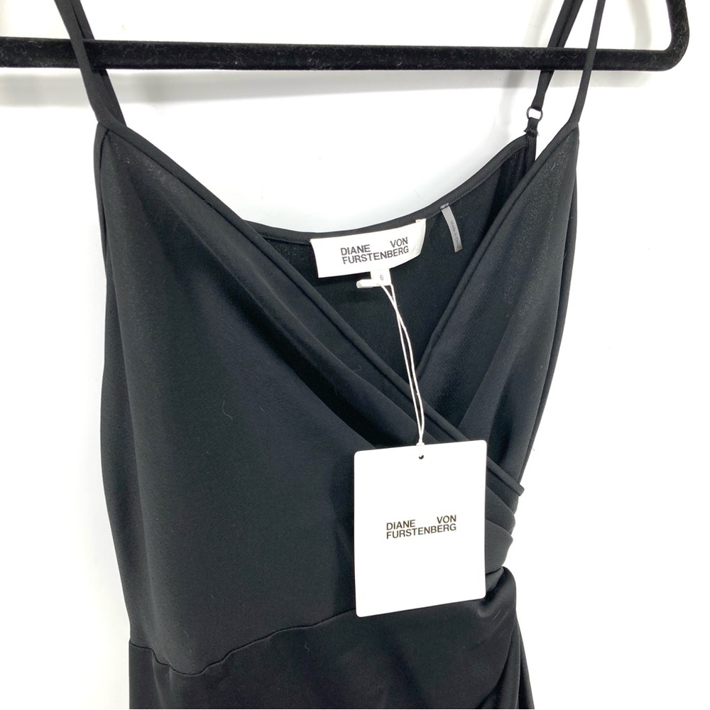 Diane Von Furstenberg Avila Black Wrap Dress - Picture 12 of 16
